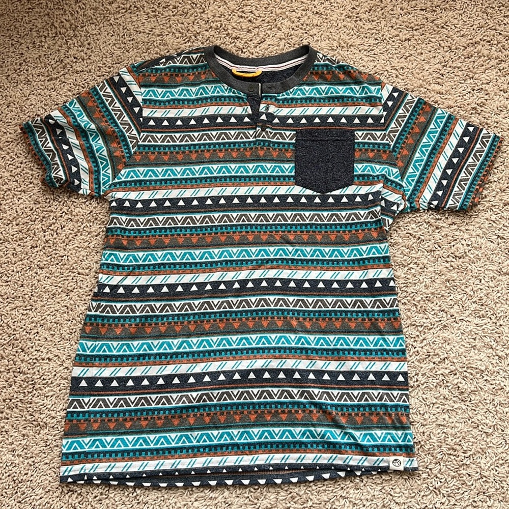 LIKE NEW // Free Planet striped pocket tshirt